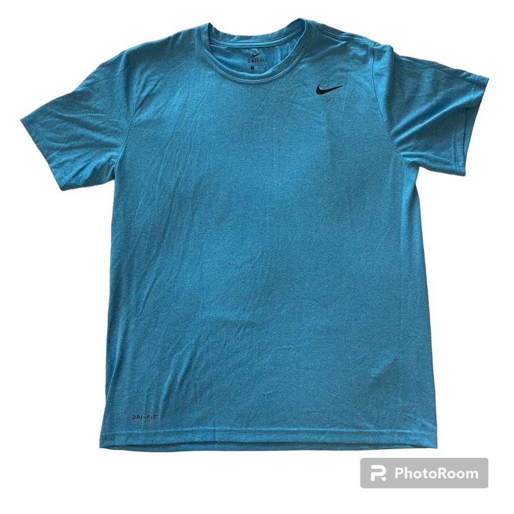 Nike Dri-fit Short Sleeve Blue T-Shirt Tee L